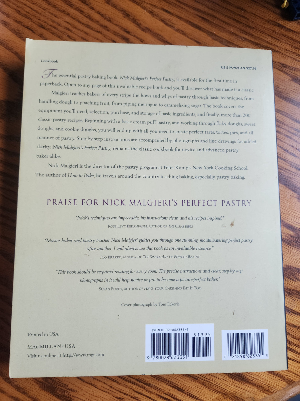 Nick Malgieri's Perfect Pastry: Create Fantastic Desserts  Cookbook
