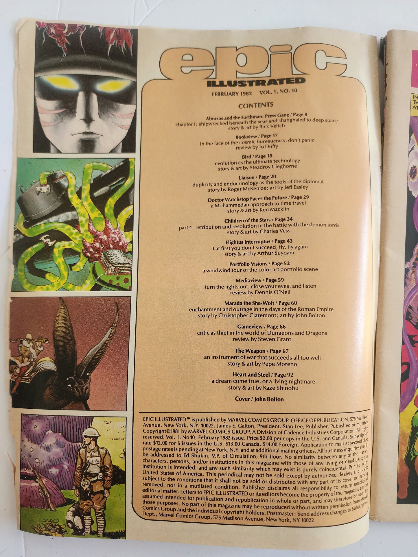 Marvel Epic Illustrated 1982 She-wolf
