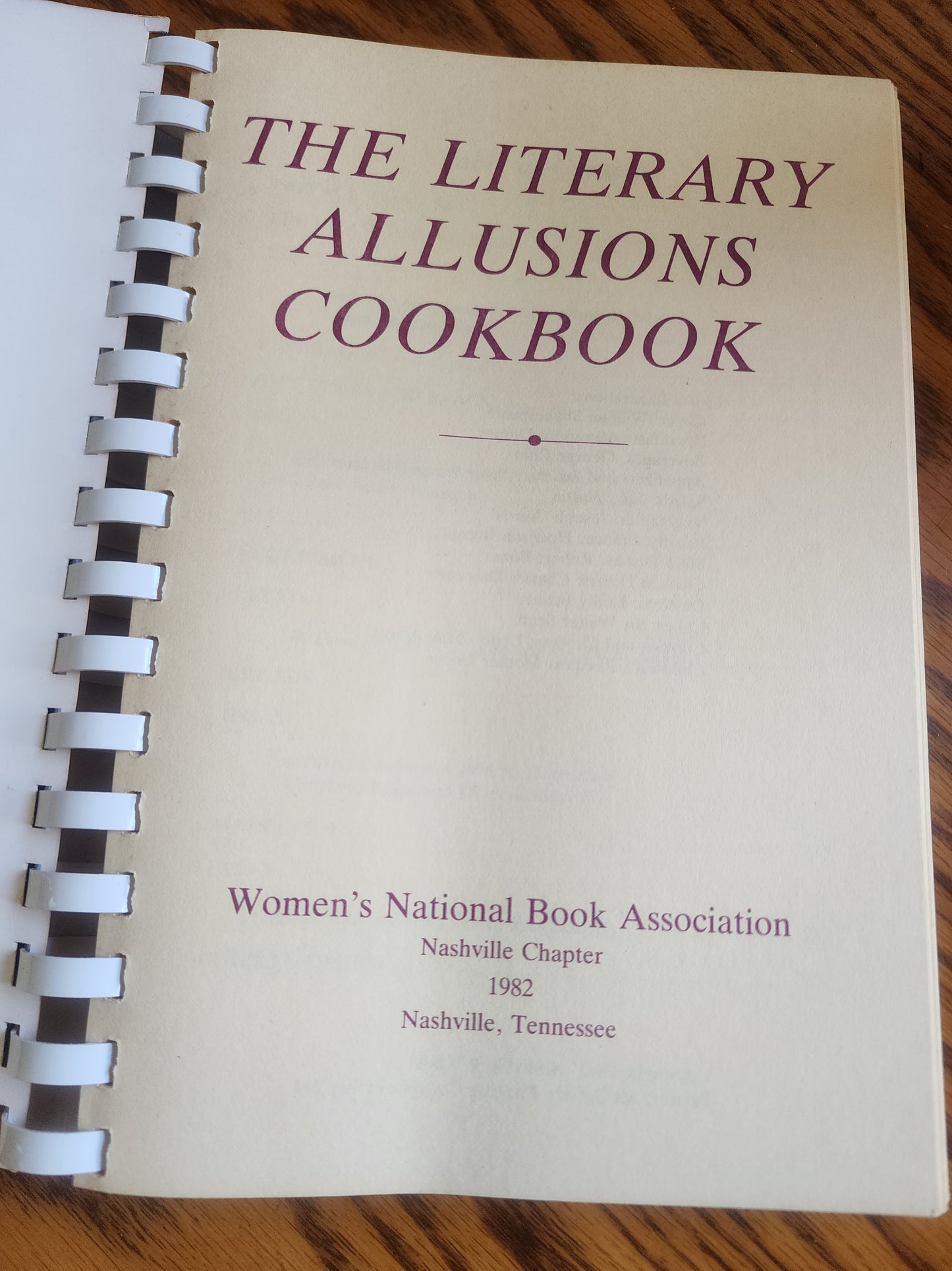 The Literary Allusions Cookbook.Author/Organization: Women's National Book Assoc