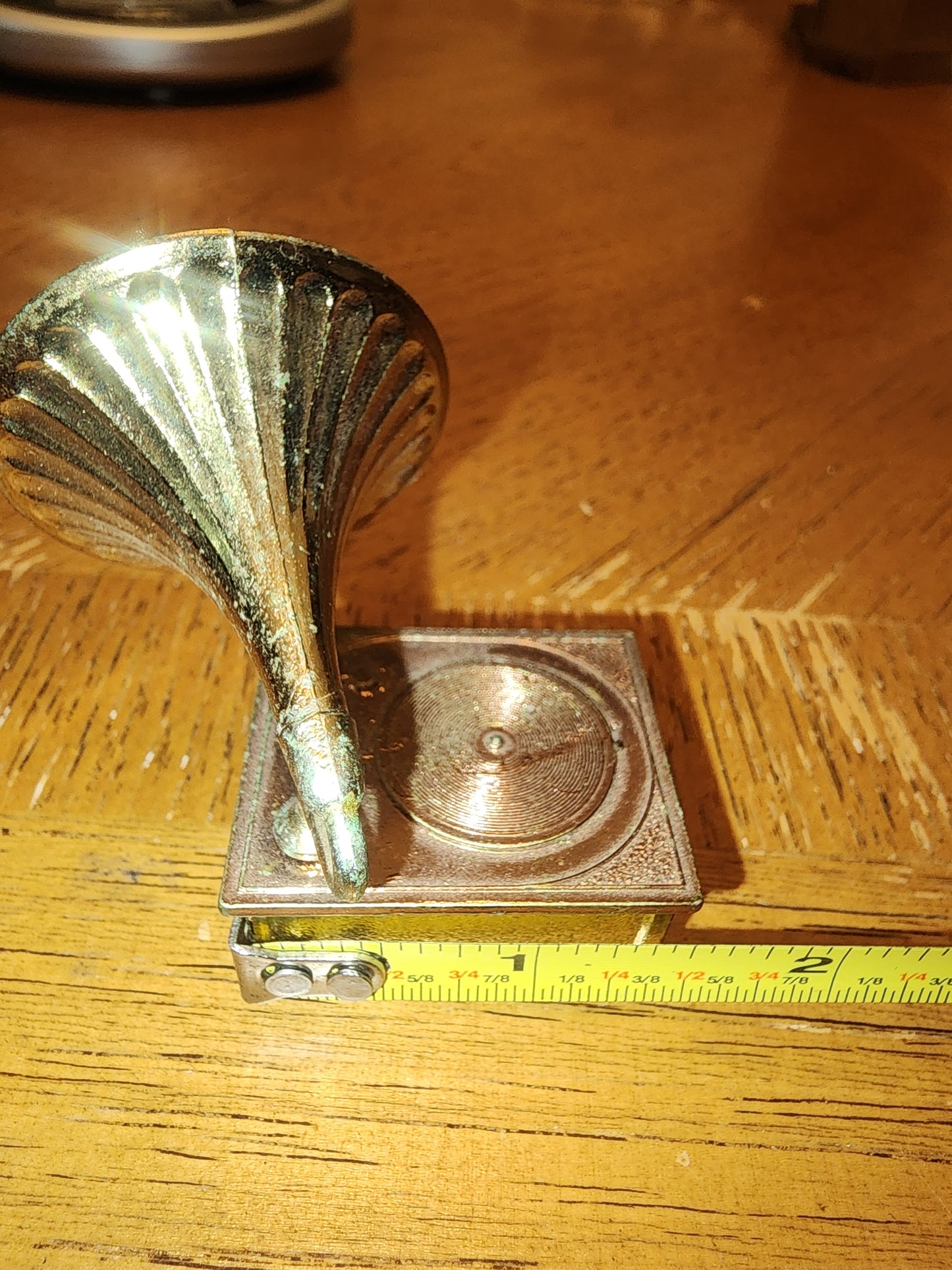 Vintage Brass Gramophone for dollhouse