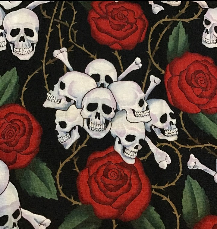 Halloween Fabric Born to Ride by Alexander Henry Fabric Collection 27” x 43”