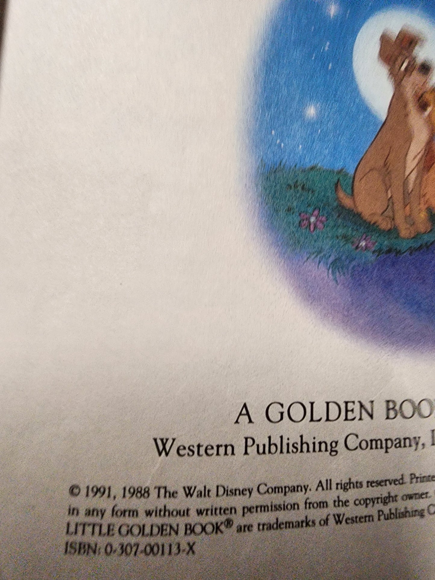 Vintage Book a Little Golden Book Walt Disney's Lady And The Tramp (1991)