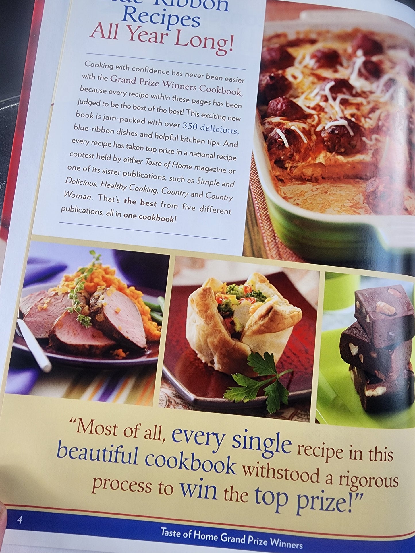 Taste of Home Grand Prize Winners Illustrated Hardback Cookbook