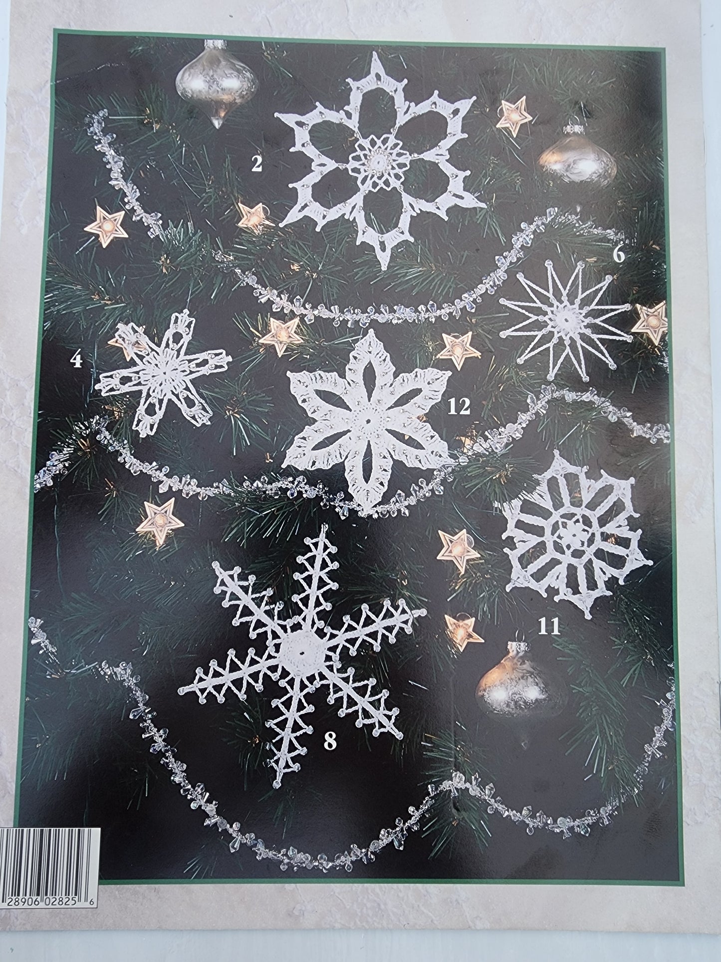 Vintage 1990s 2 Booklets -  Crystal Snowflakes 2825 & Skirting The Tree 2523