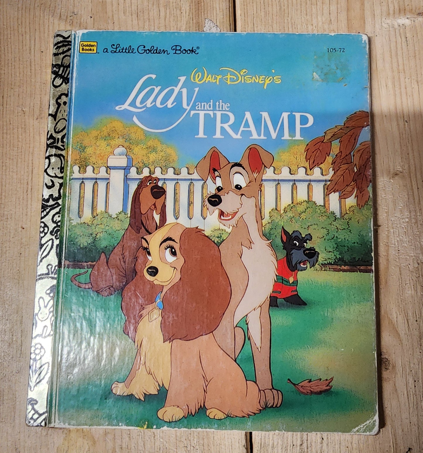 Vintage Book a Little Golden Book Walt Disney's Lady And The Tramp (1991)
