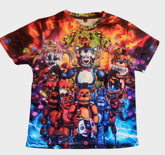 Five Nights At Freddys FNAF T Shirt Youth Size XS