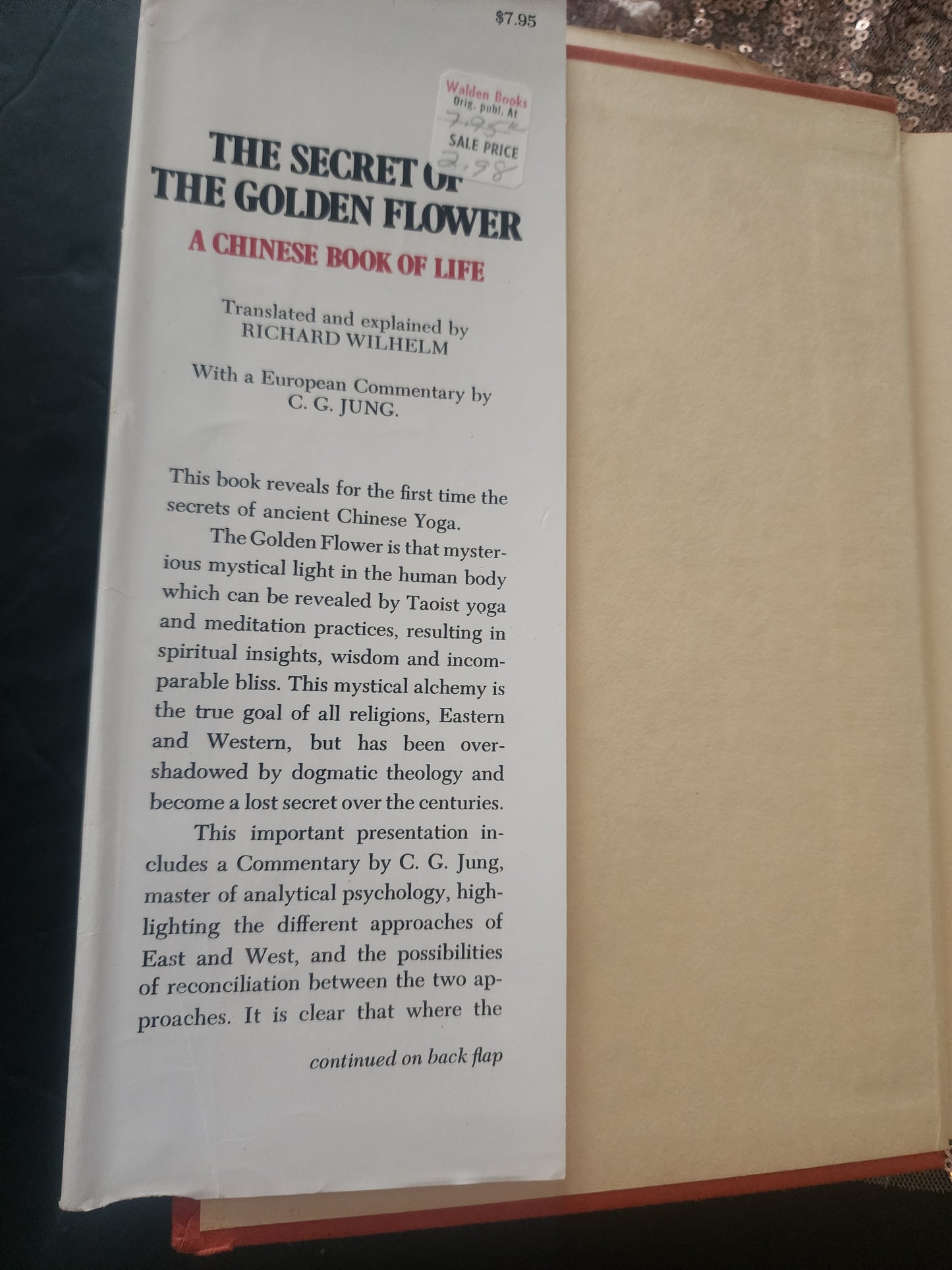 THE SECRET OF THE GOLDEN FLOWER: A CHINESE BOOK OF LIFE By Tung-pin Lu & Richard