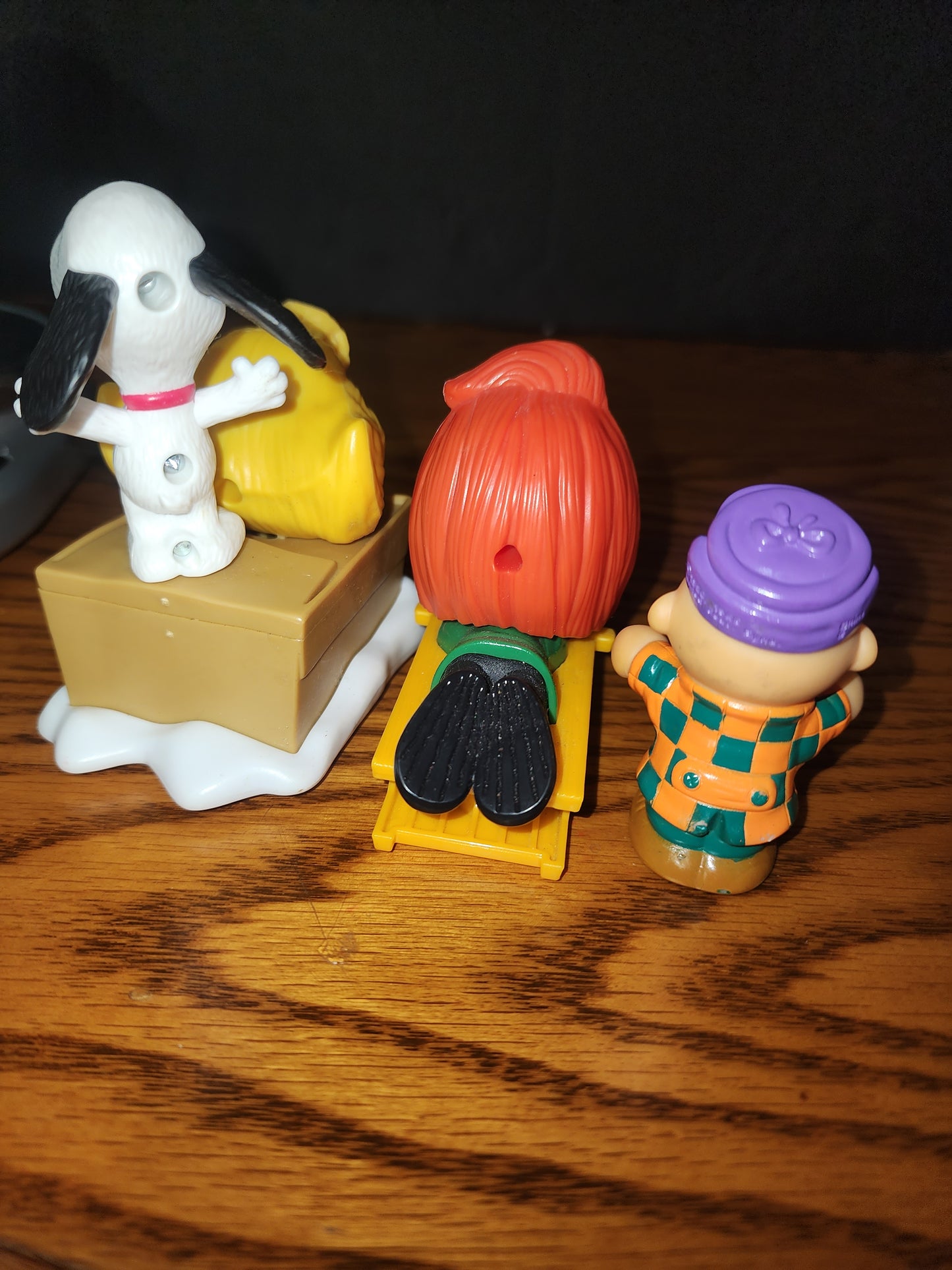 2015 Peanuts Movie Sally Snoopy Peppermint Patty & Charlie Brown McDonald's Happy Meal toys, lot of 3