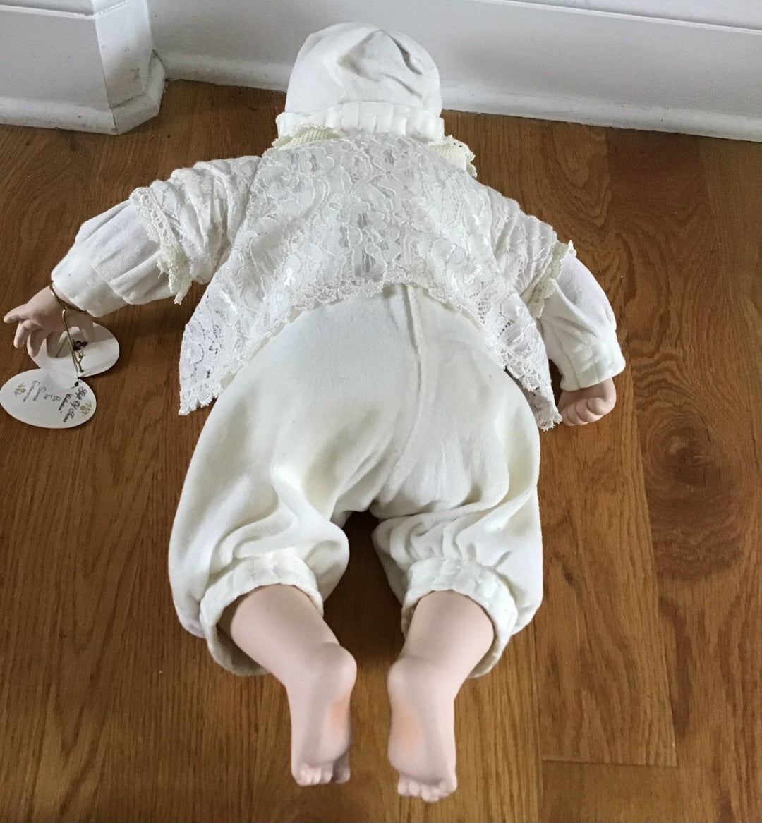 Chelsea Porcelain Baby Doll by Source Enterprises, Gift of time collection 21"