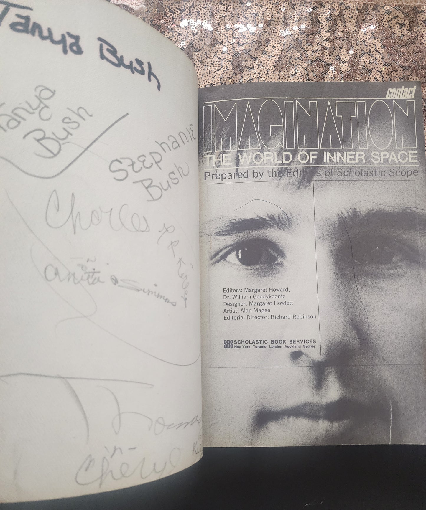 Rare SCHOLASTIC SCOPEContact  Book 1973 IMAGINATION THE WORLD OF INNER SPACE