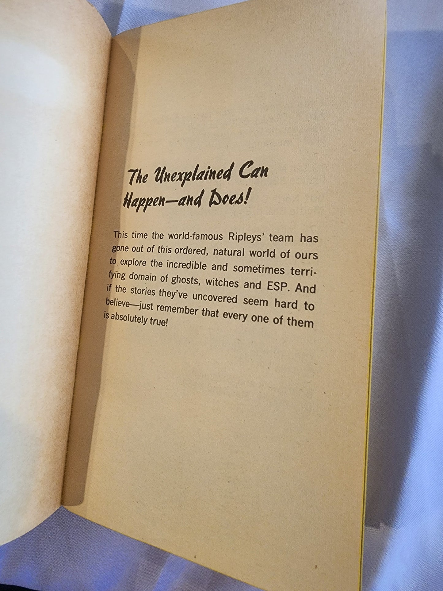 RIPLEY'S BELIEVE IT Or NOT PB Book 1979 Ghosts, Witches, & ESP Spellbinding myst