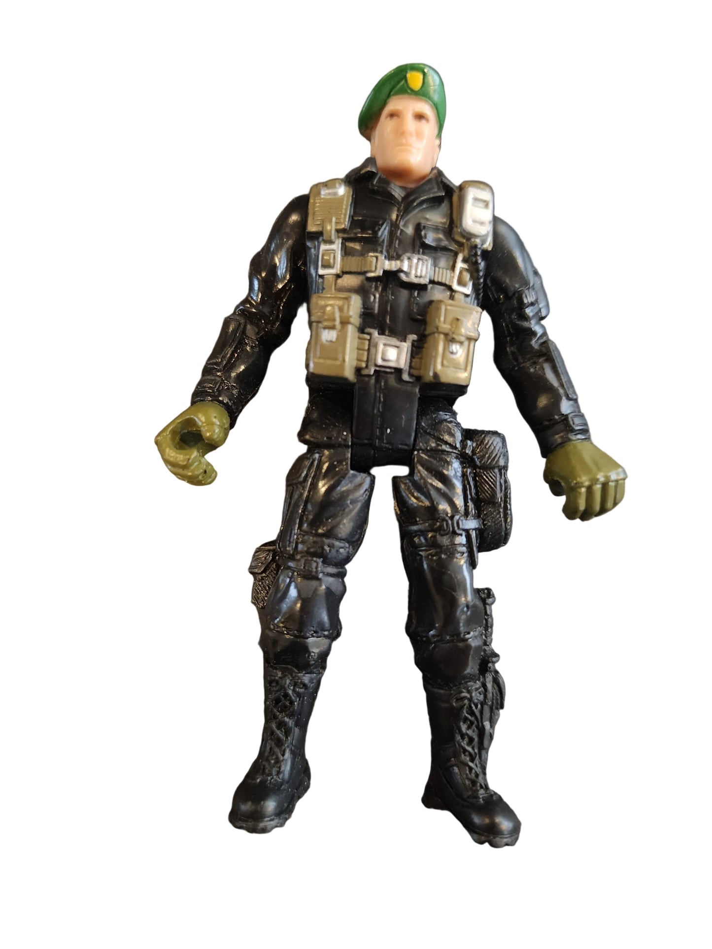 Soldier Force III Green Beret With Black Outfit 4" Action Figure Chap Mei