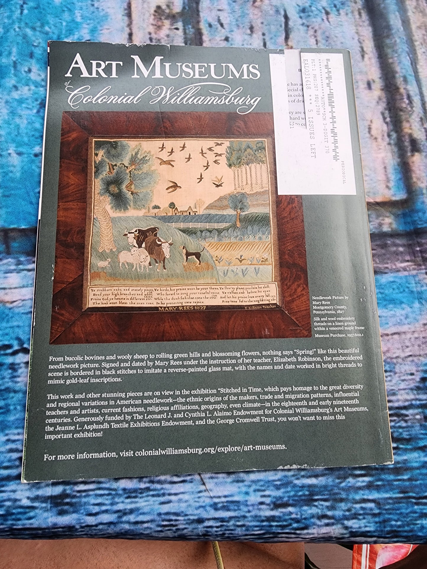 Early American life April 2023 Discovering Virgina's Bloomsbury, Easter bunny