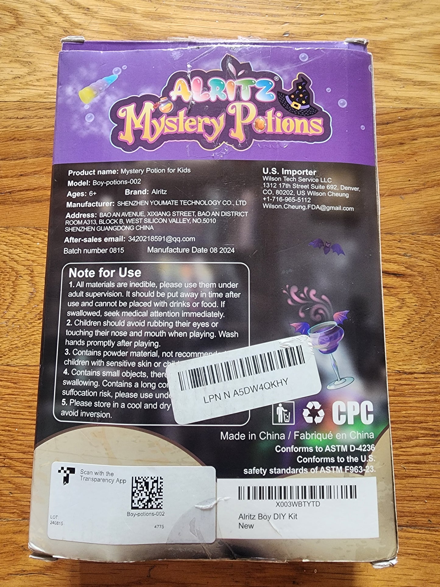 Spooky Fun! Alritz Mystery Potions Kit - Halloween Craft & Decor Gift Ages 6+