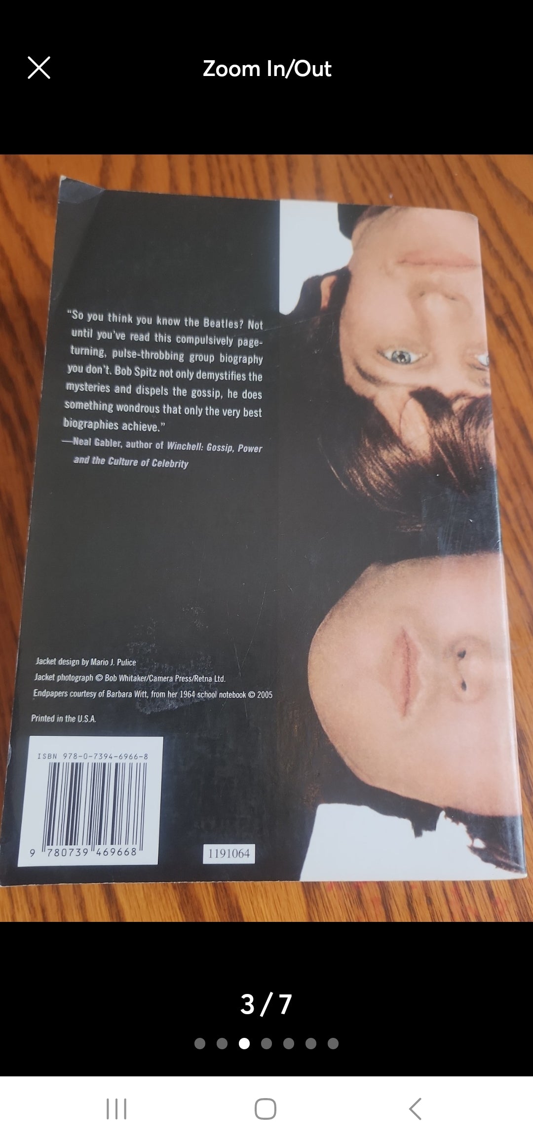 The Beatles: The Biography by Bob Spitz softcover book