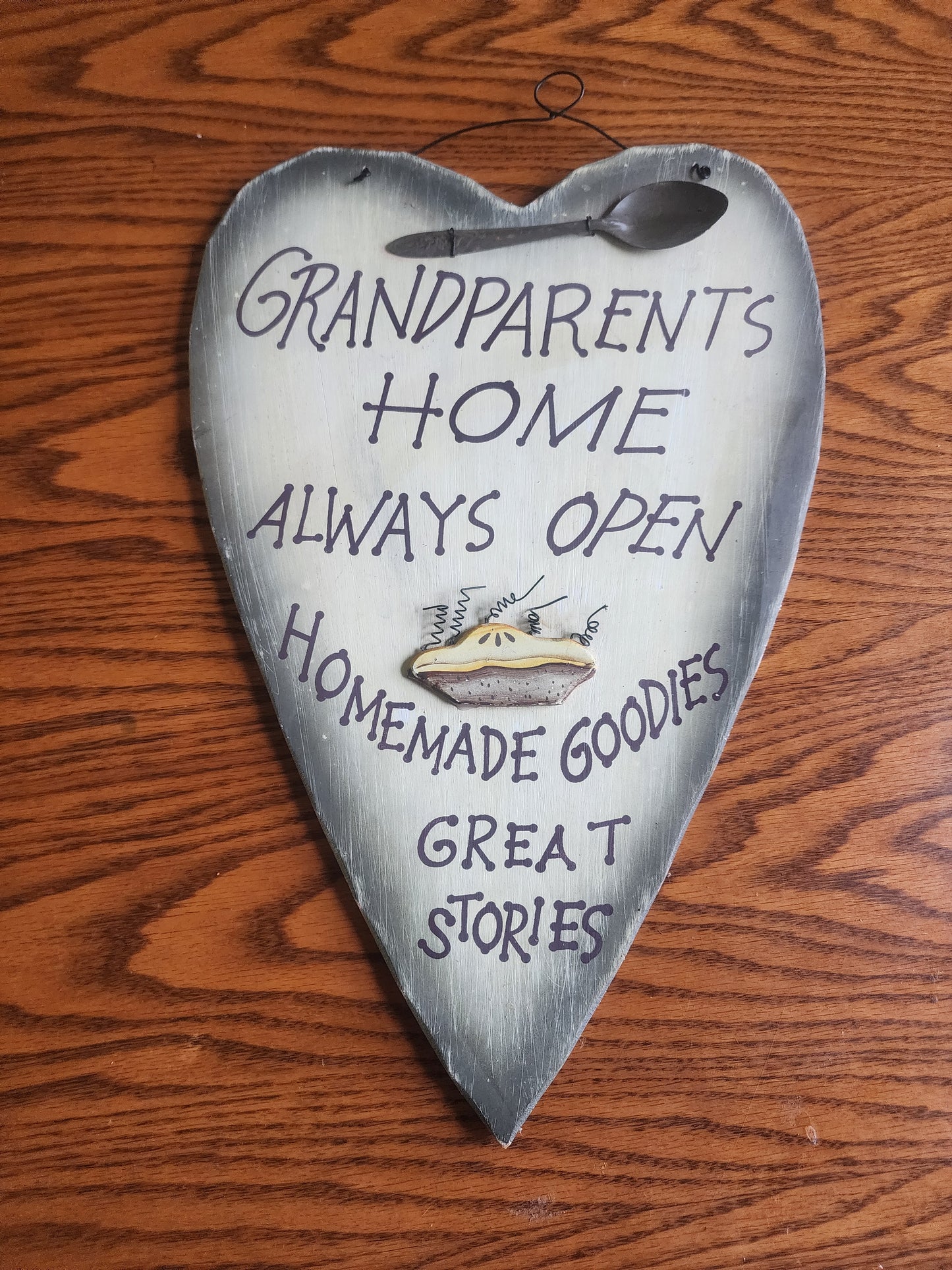 Wooden Heart Sign Grandparents Home Always Open