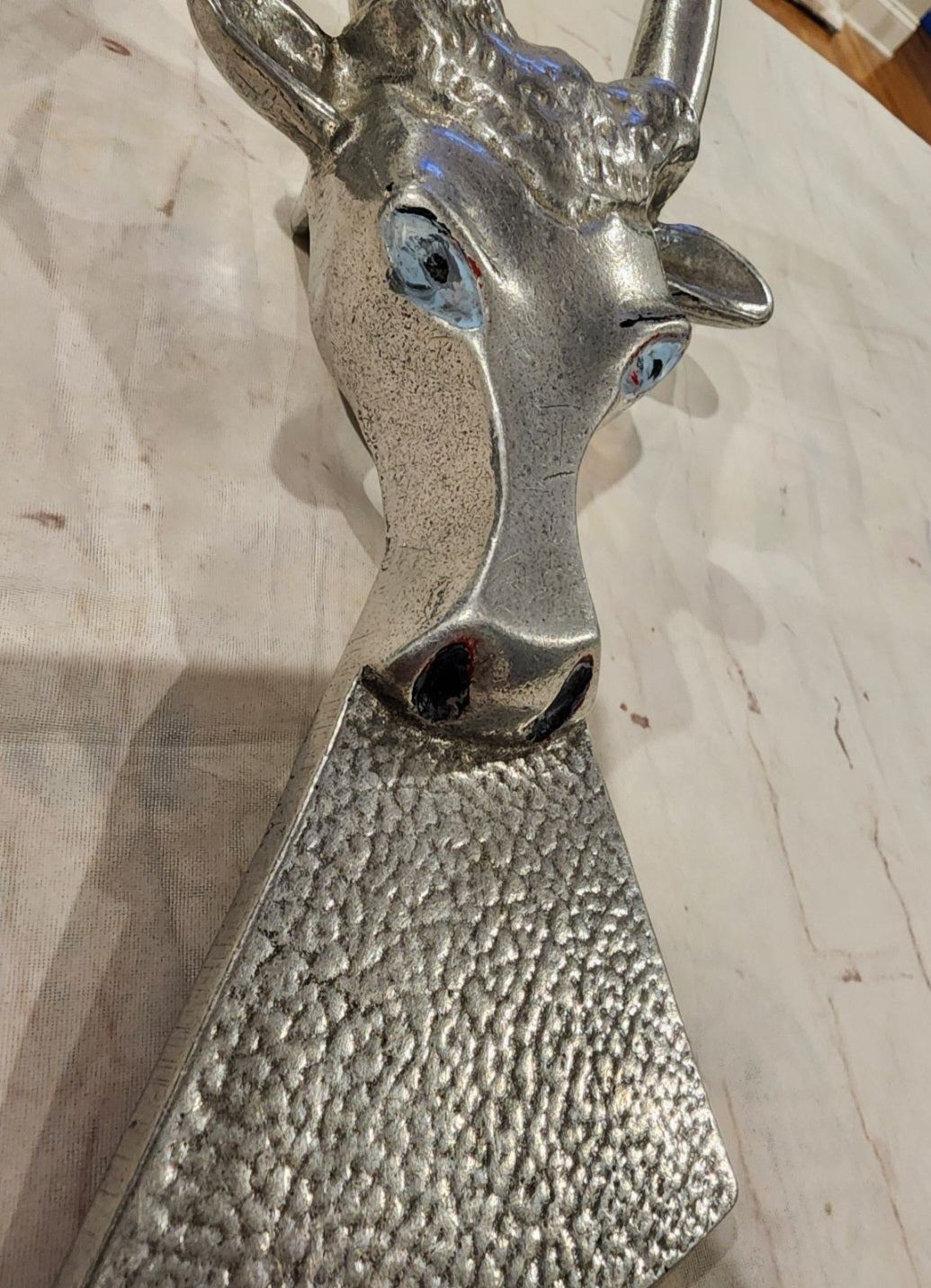 Vintage Long Horn Bull Steer Boot Jack Cast Aluminum -Farmhouse Decor