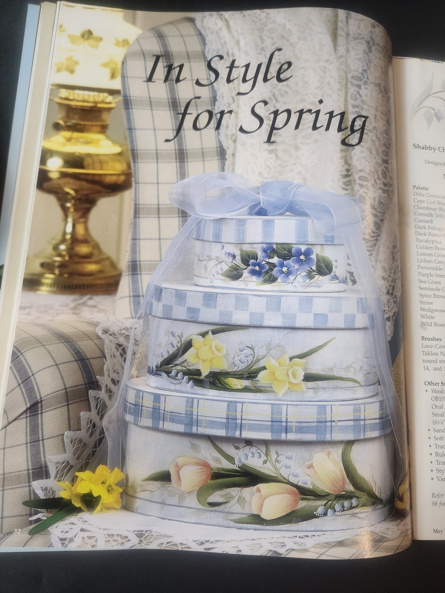 PaintWorks book for May 2003 Spirit of Spring seasonal Planters gifts for mom