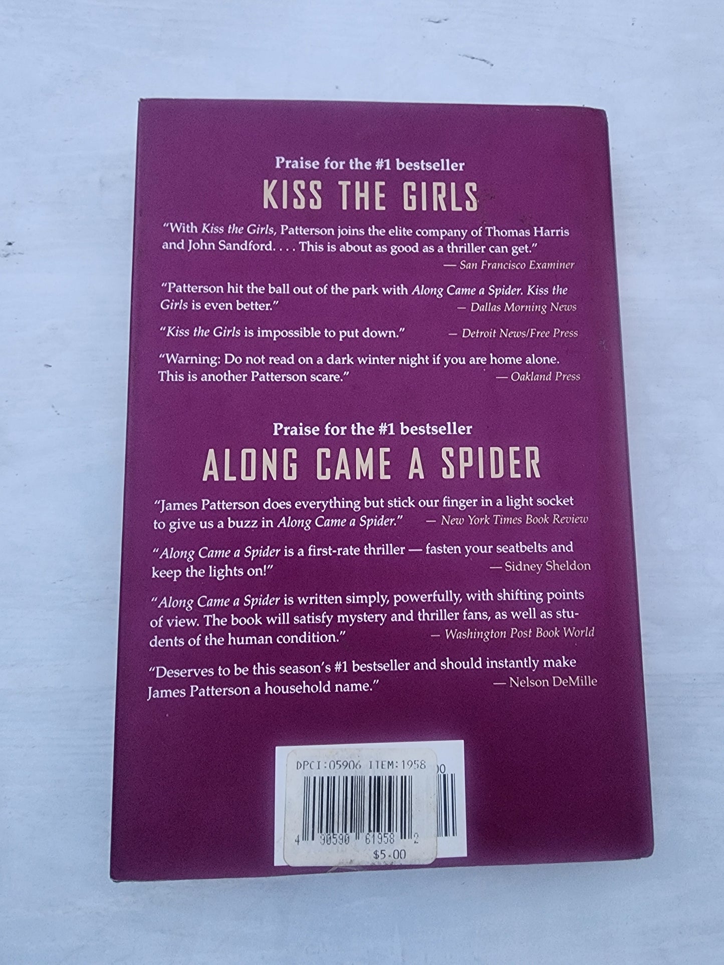 Hide and Seek by James Patterson (1996, Hardcover) Thrilling Mystery