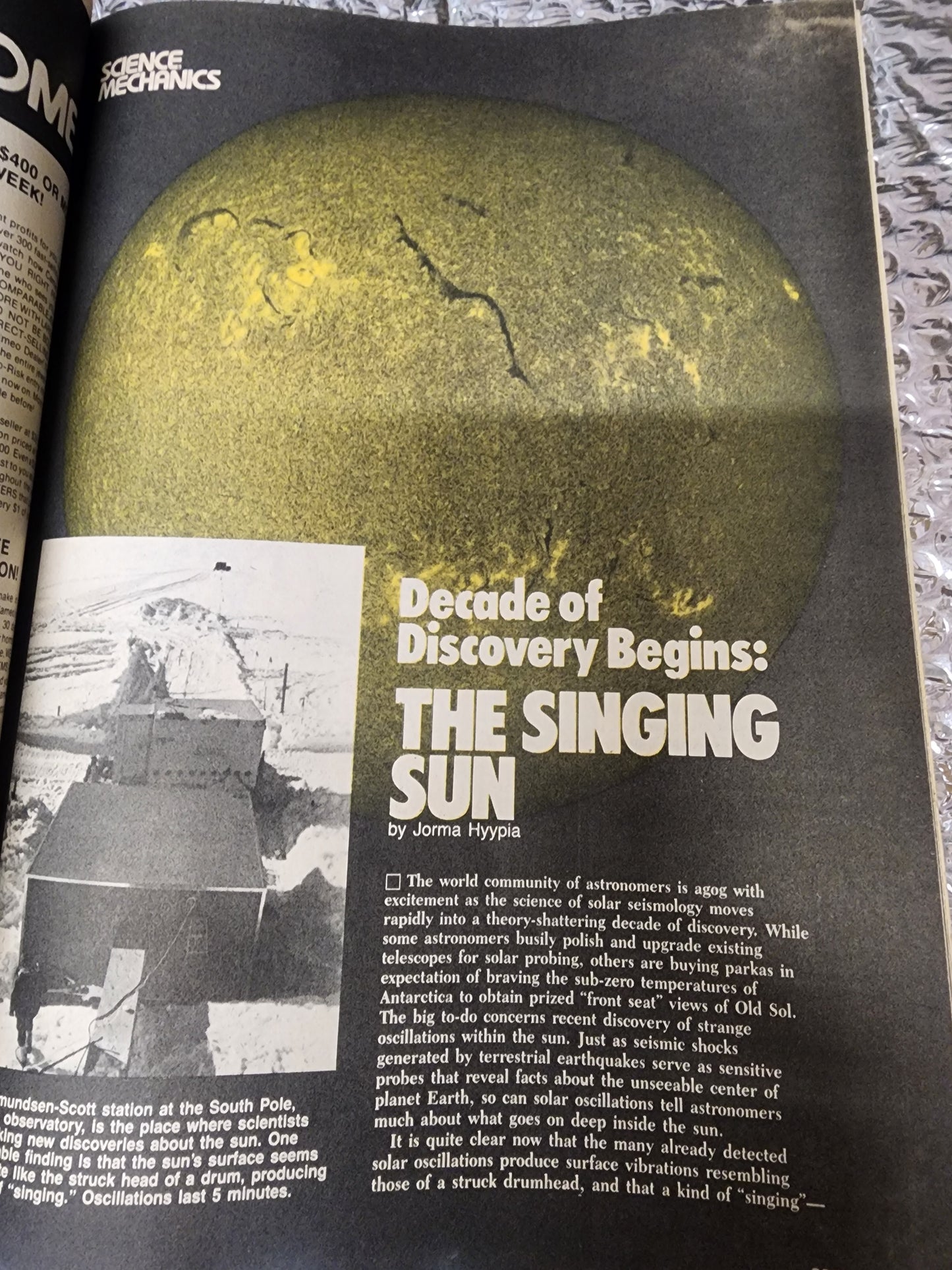 Science & Mechanics Spring 1982 solar discoveries