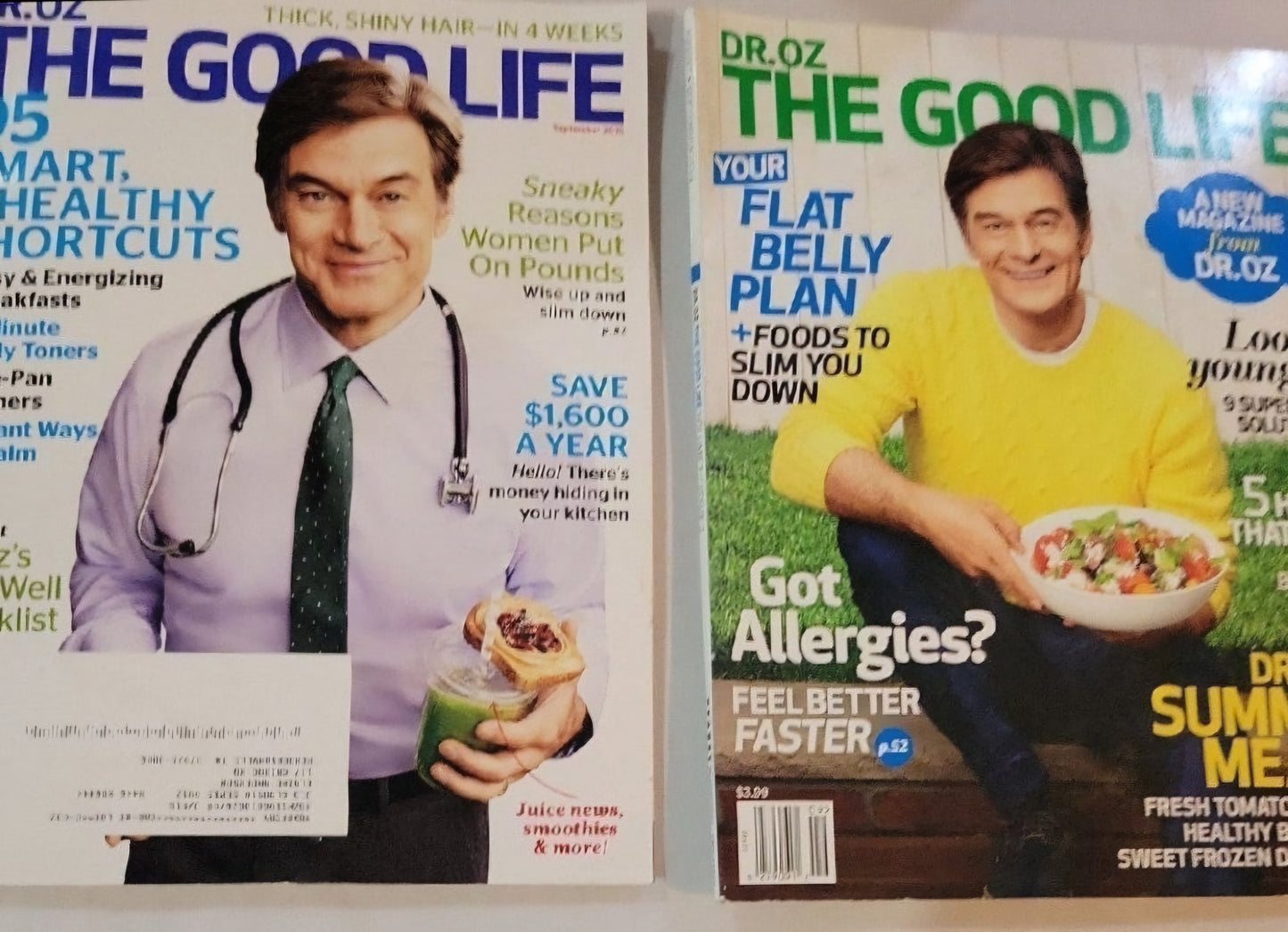 Dr. OZ The Good Life Magazines Sept. 2014, 2015 flat belly plan