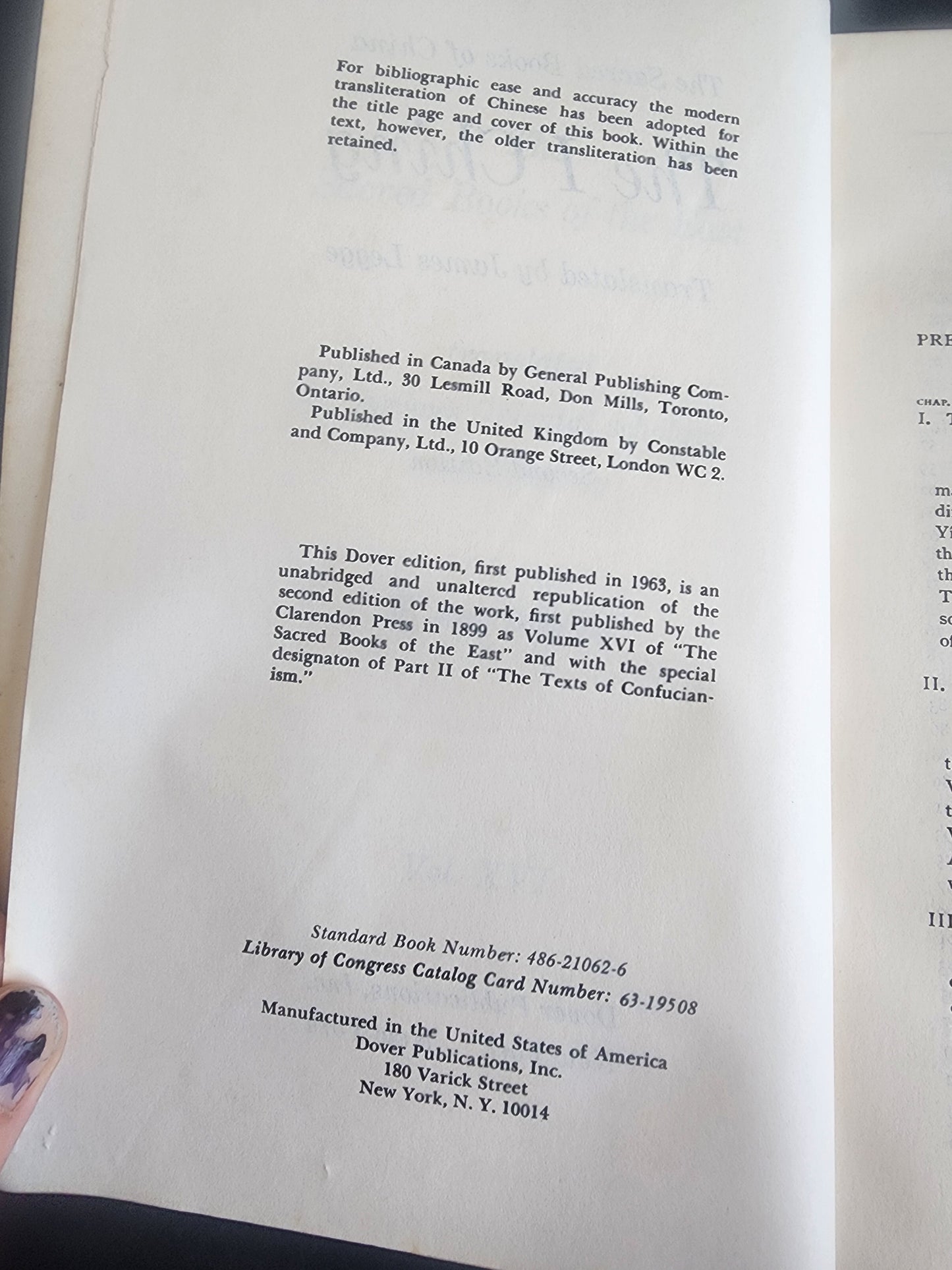 I Ching : The Book of Changes by James Legge (1963, Trade PChing : The Book of Changes by James Legge (1963, Trade Paperback)
