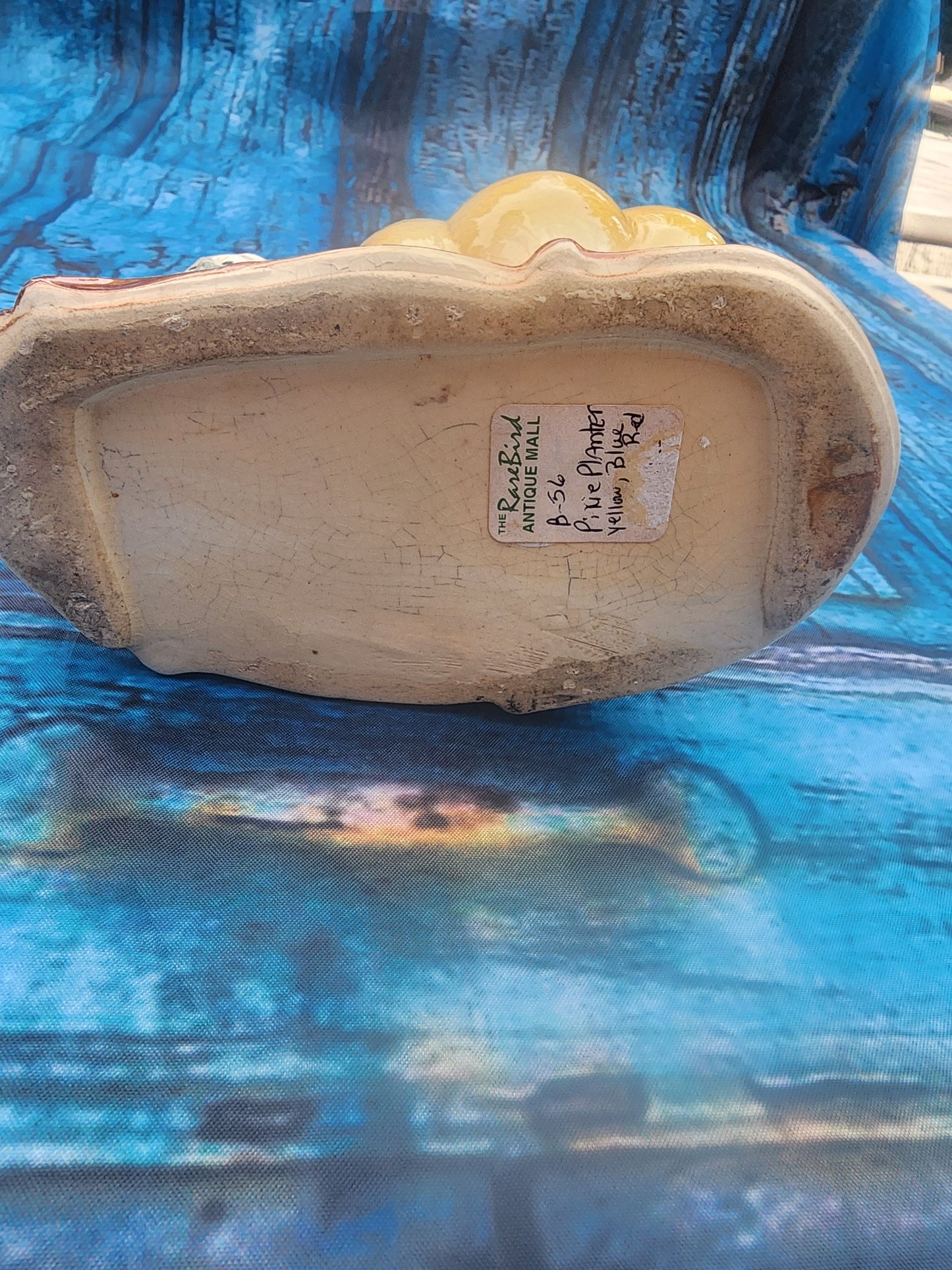 Vintage Ceramic Planter Fall gnome Pumpkin 1950s