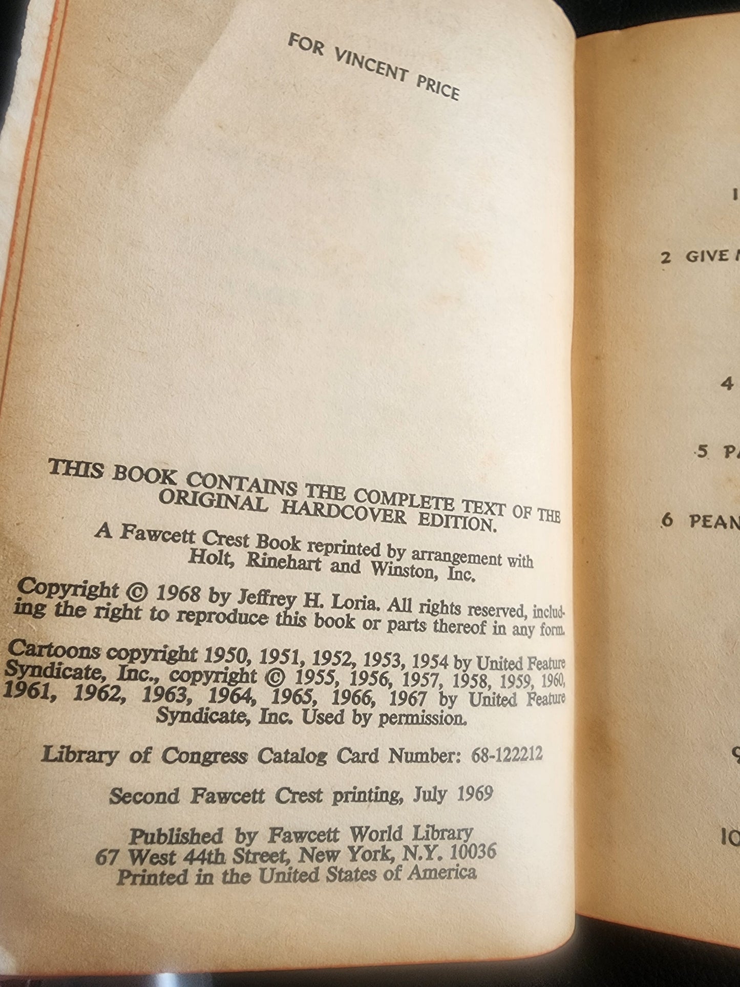 What's It All About, Charlie Brown?" Pb book by Jeffrey H. Loria, published 1969