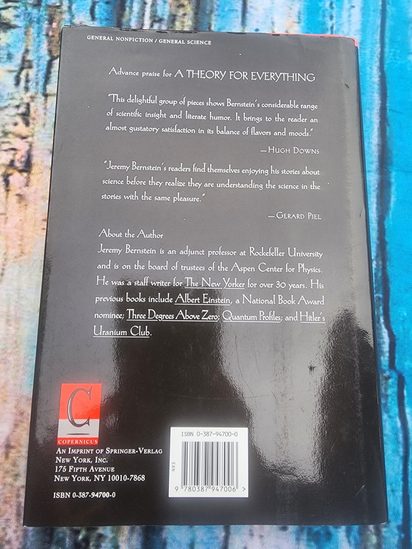 A Theory for Everything (Hardcover) Jeremy Bernstein