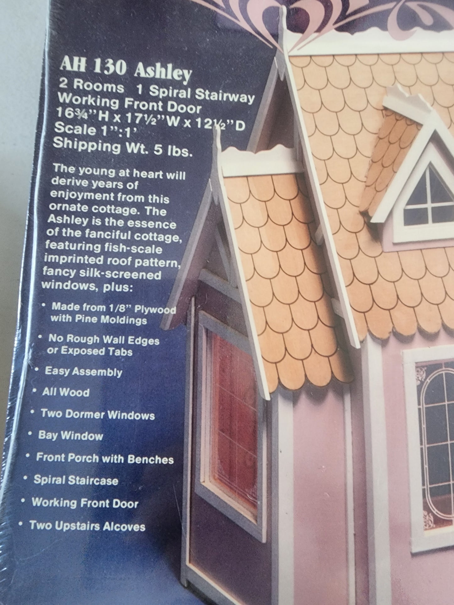 Dura Craft AH130 1992 Ashley Mansions in Miniature Wood Dollhouse Kit