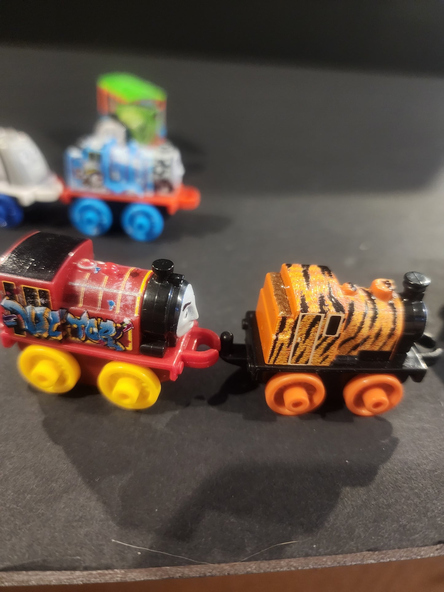 Thomas & Friends Minis Lot of 9 - Rare Themes (Tiger, Graffiti, Metallic & More)