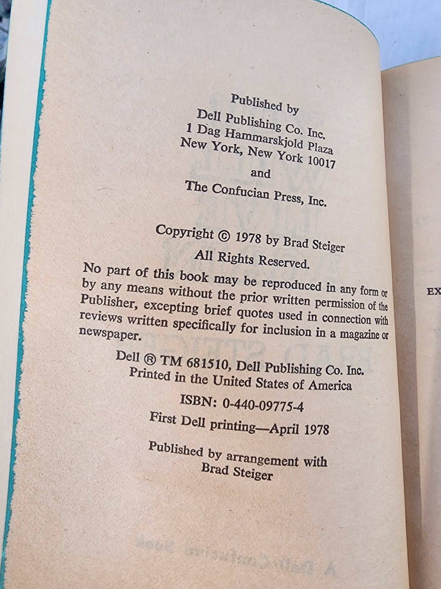 You Will Live Again: Dramatic Case Histories of Reincarnation Book by Brad Steig