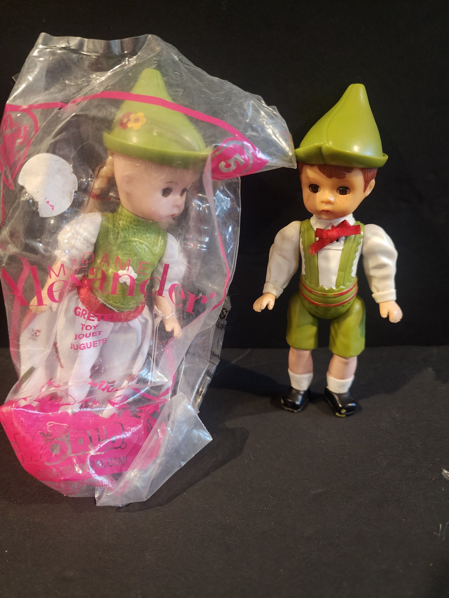 Small Madame Alexander Dolls 5" - Hansel & Gretel.  Set of two.  Grethel NIP