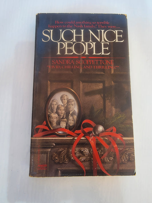 SUCH NICE PEOPLE Sandra Scoppettone Paperback Book 1981 Thriller Horror