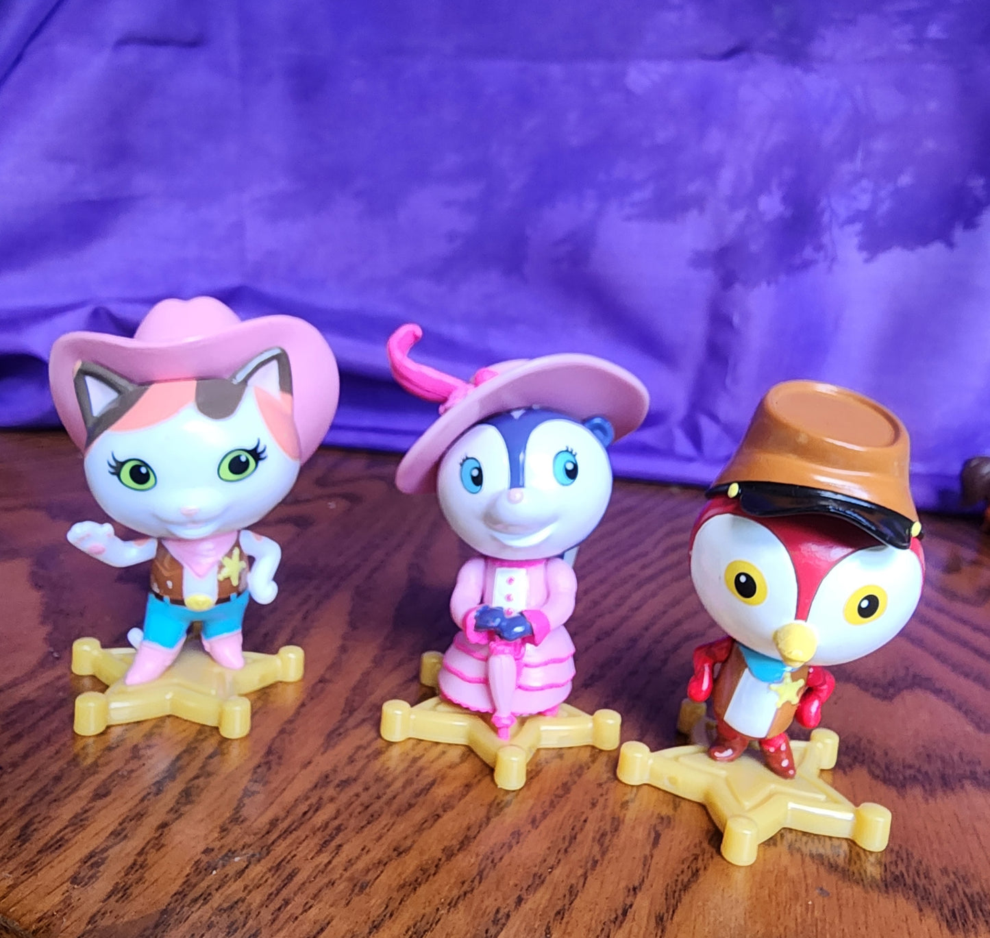 Disney Sheriff Callies Wild West Lot of 3 Jr Sherrif, Pricilla, Deputy Peck