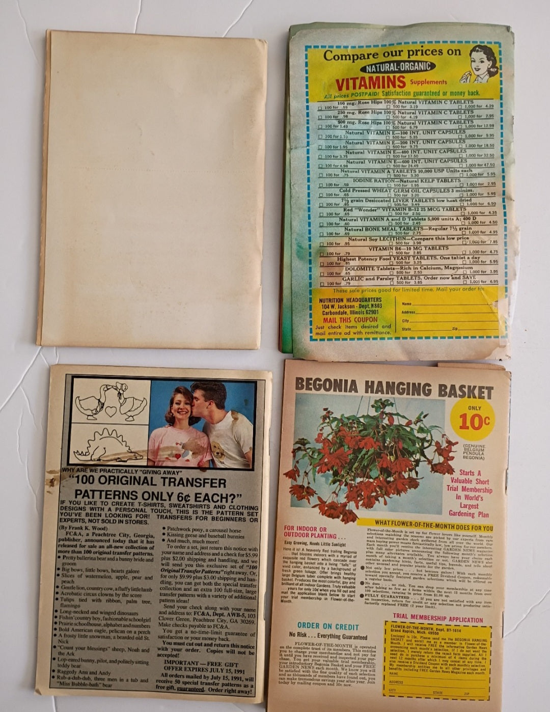 Lot of 4 Vintage Workbasket Craft Book 1970s & 90s