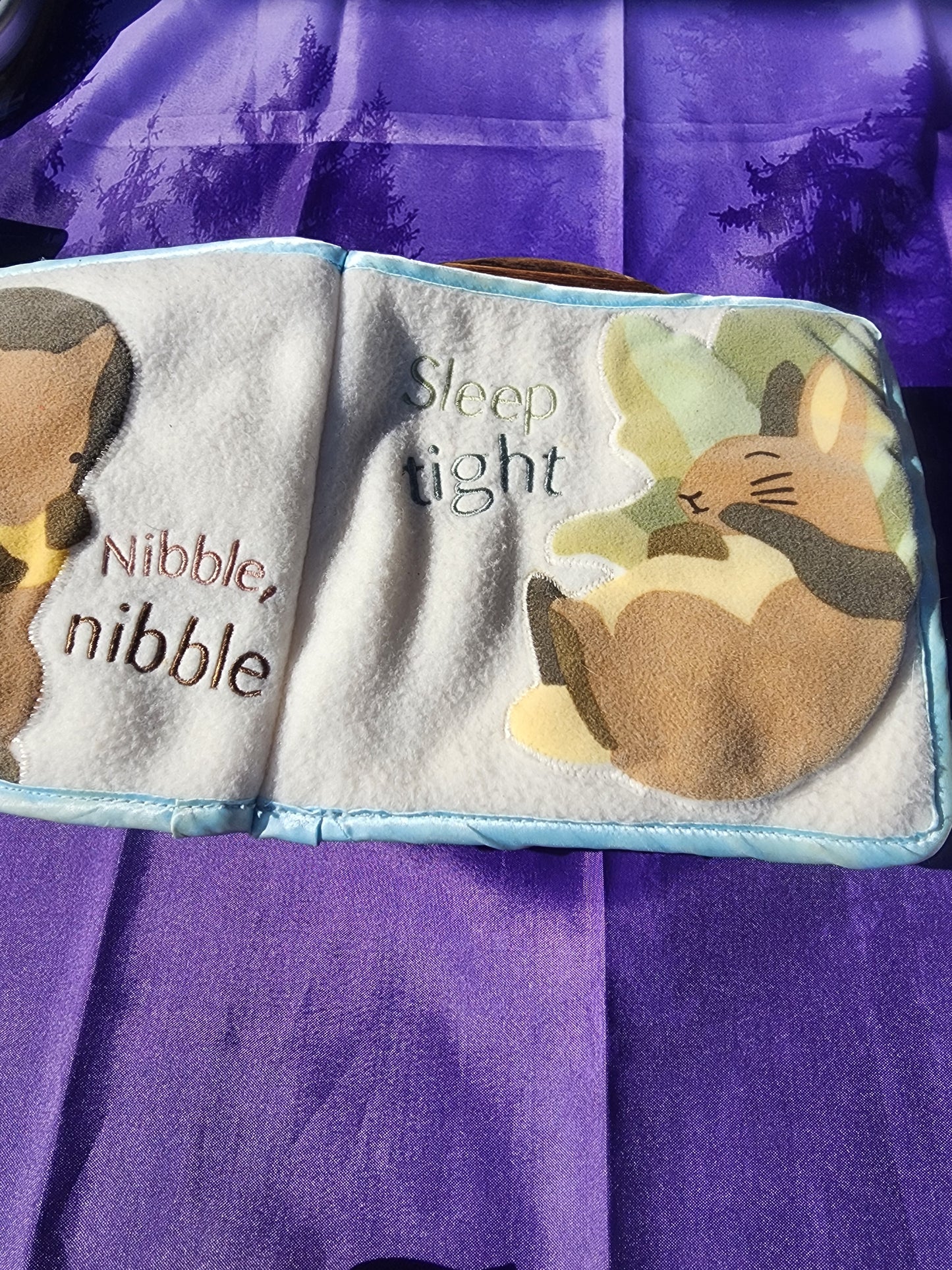 NIGHT, NIGHT, PETER RABBIT soft cloth plush baby book