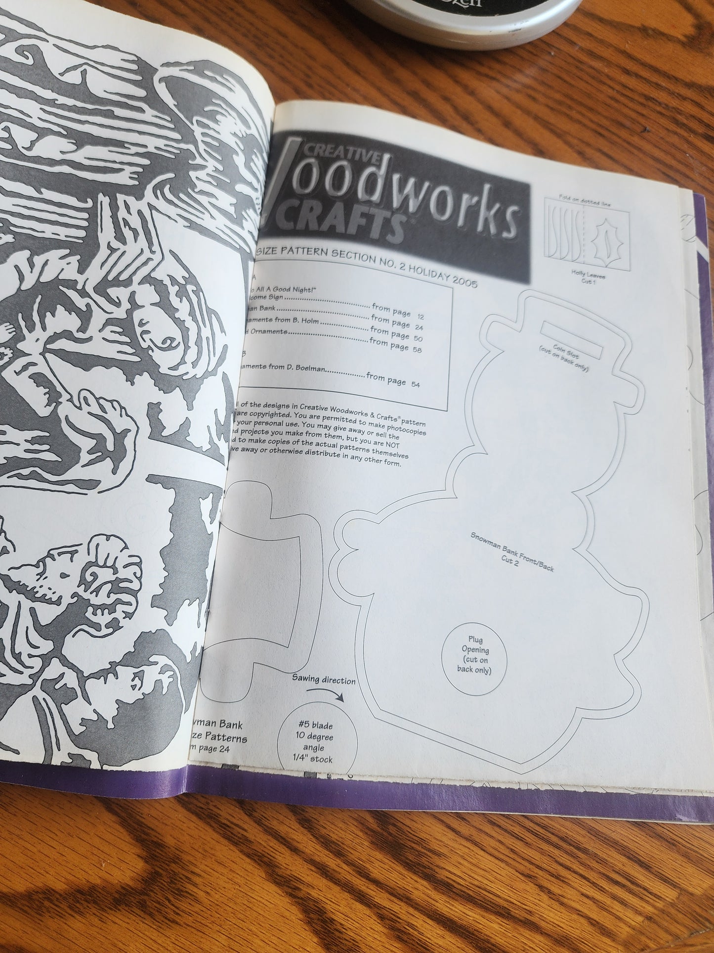 Holiday 2005 Issue of Creative Woodworks & Crafts book Issue #122  Christmas