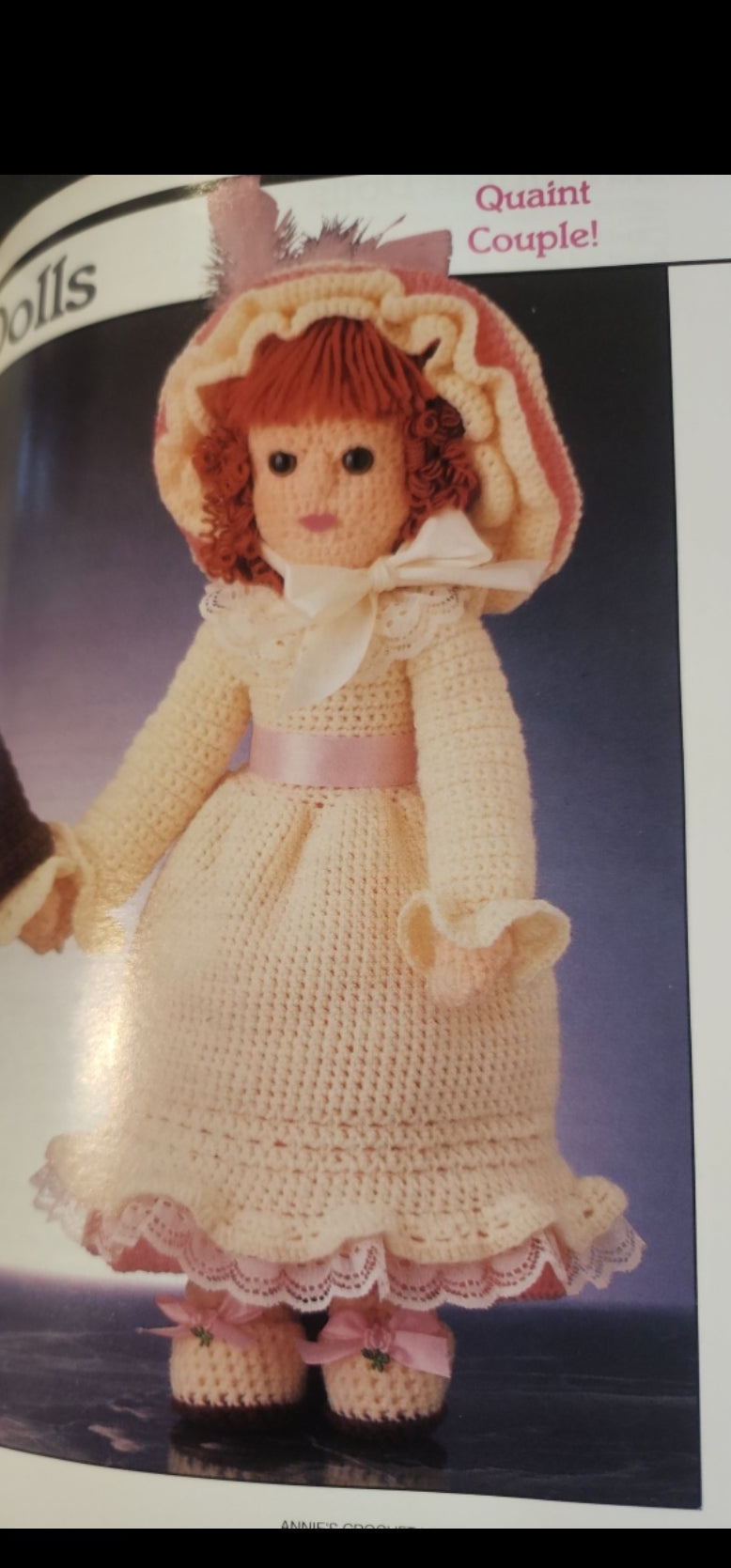 Lot of 2 Vintage Annie's Crochet Pattern Books, Cold weather Crochet 1980s