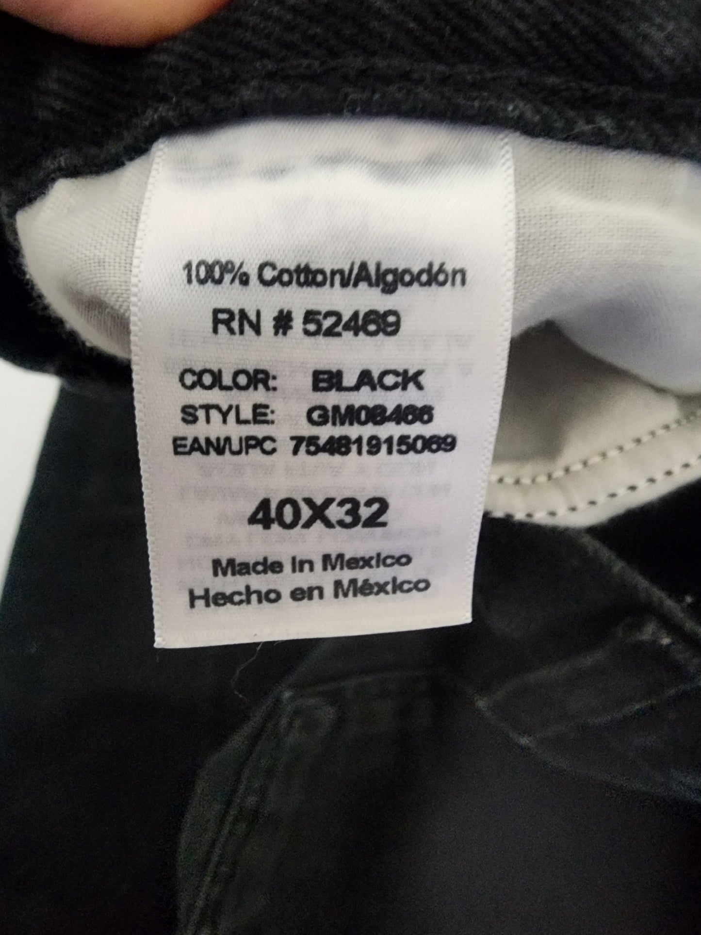 Men's George Black Jeans 40 x 32 in very good condition