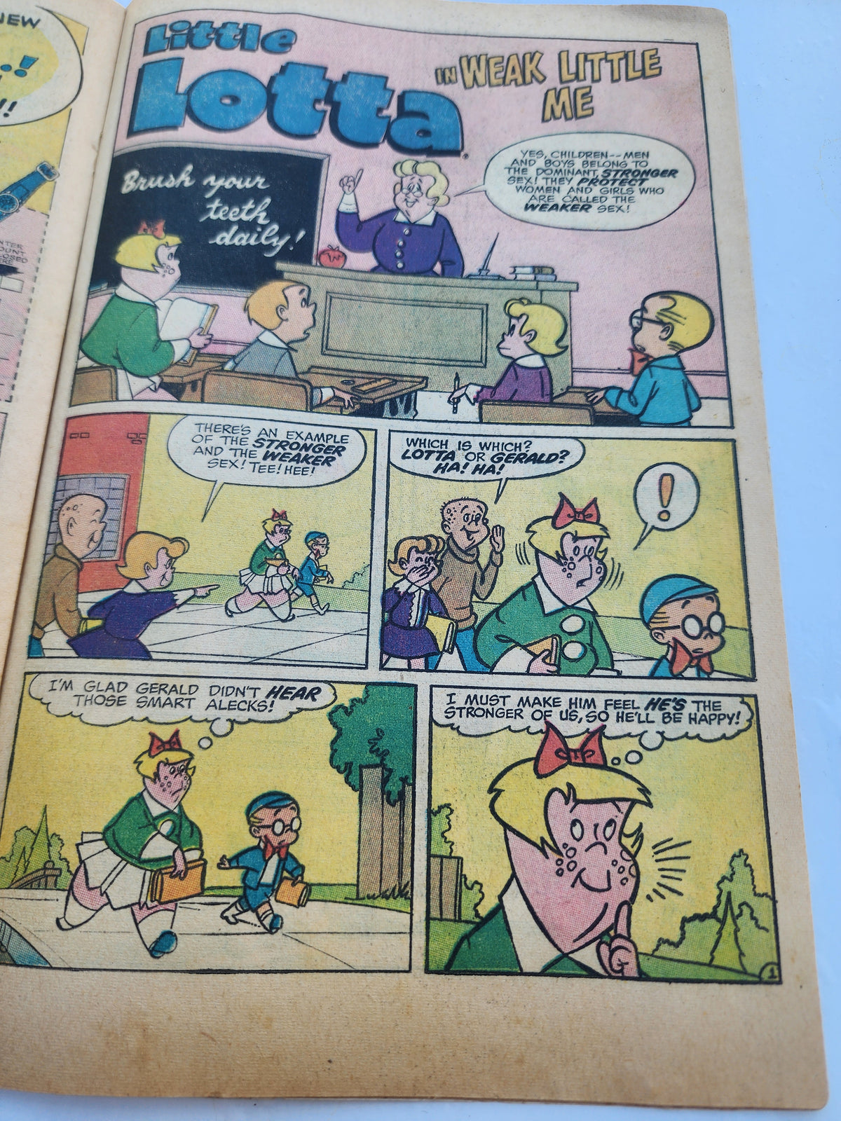 Vintage 1975 issue of Little Lotta #115 published by Harvey Comics.
