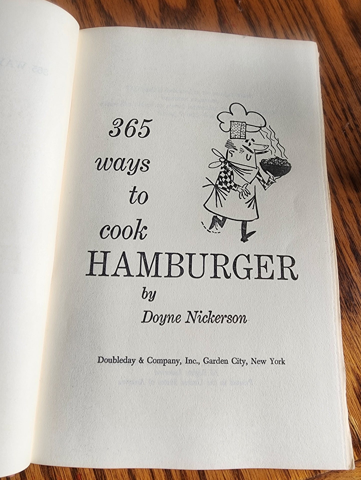 Vintage 365 ways to cook hamburger and other ground meat by Doyne Nickerson 1960