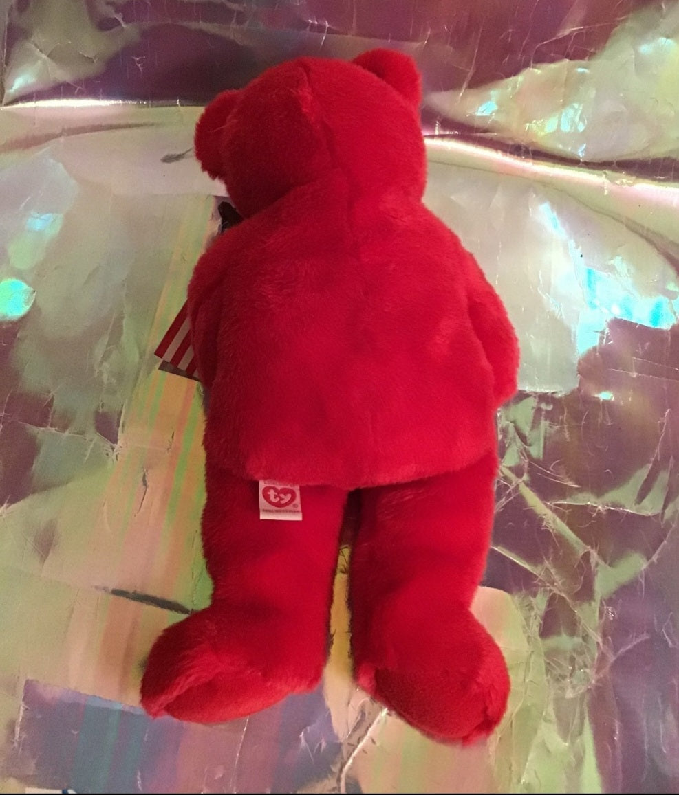 Ty Thomas - Red Bear with Flag 14" Patriotic (11)