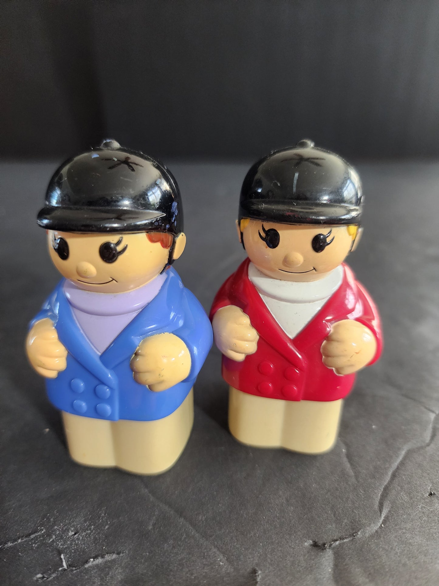Vintage Mega Blocks jockey  girls or equestrian style. Set of 2