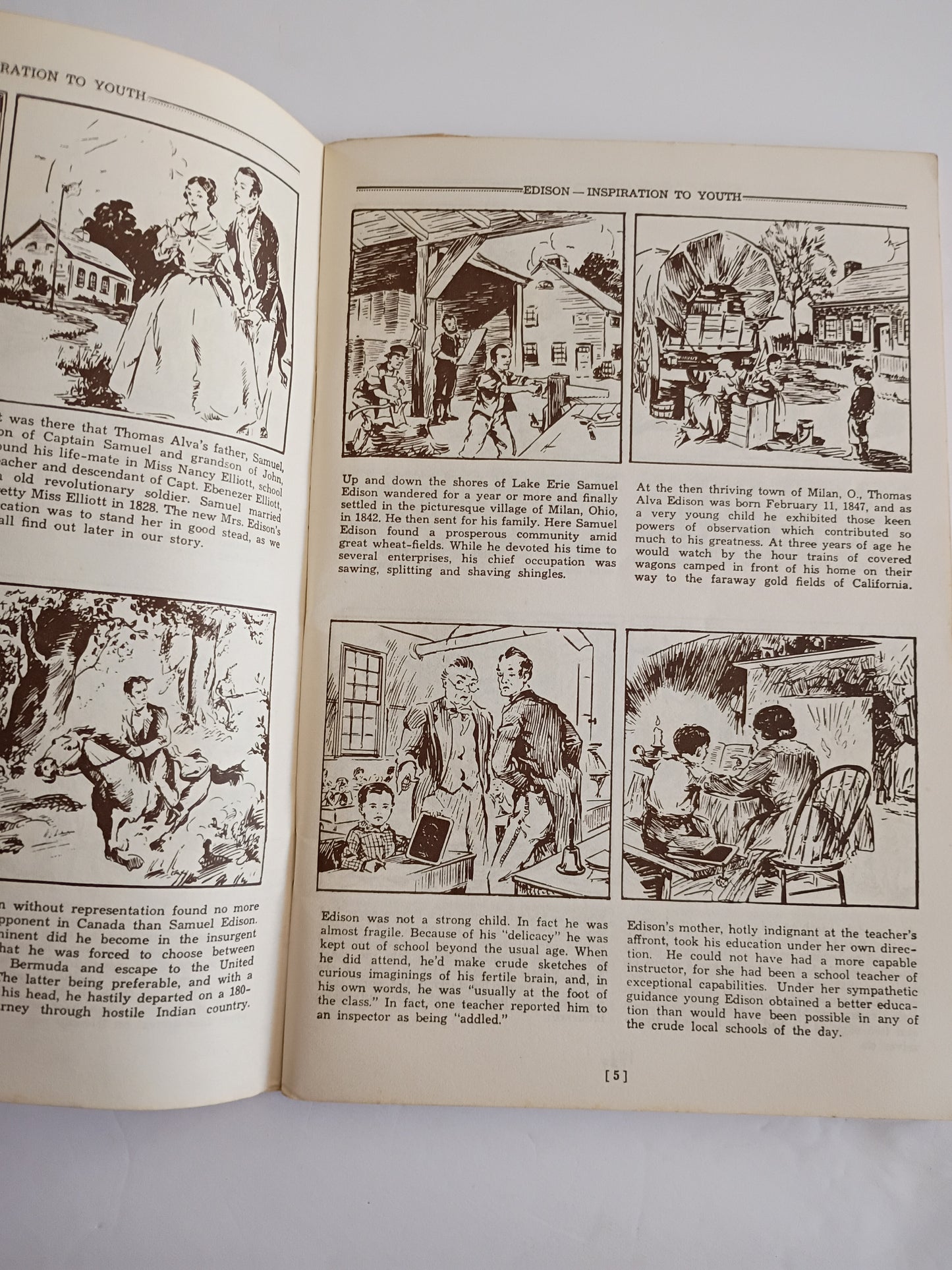 1962 softcover booklet, "Edison: Inspiration to Youth" by Arthur J. Palmer,