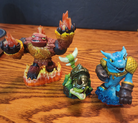 Skylander Trap Team Lot of Three. Hot head, etc..
