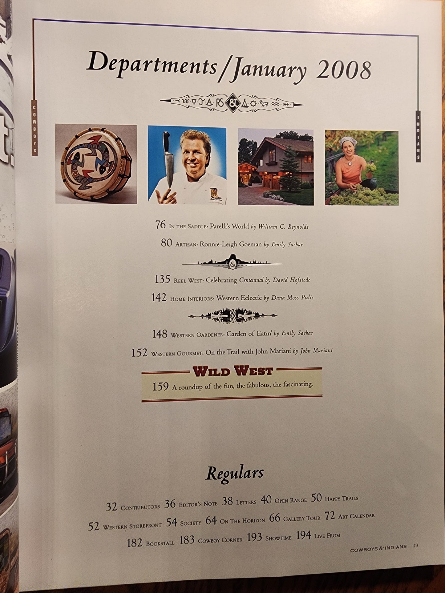 Cowboys and Indians - Magazine Trisha Yearwood January 2008