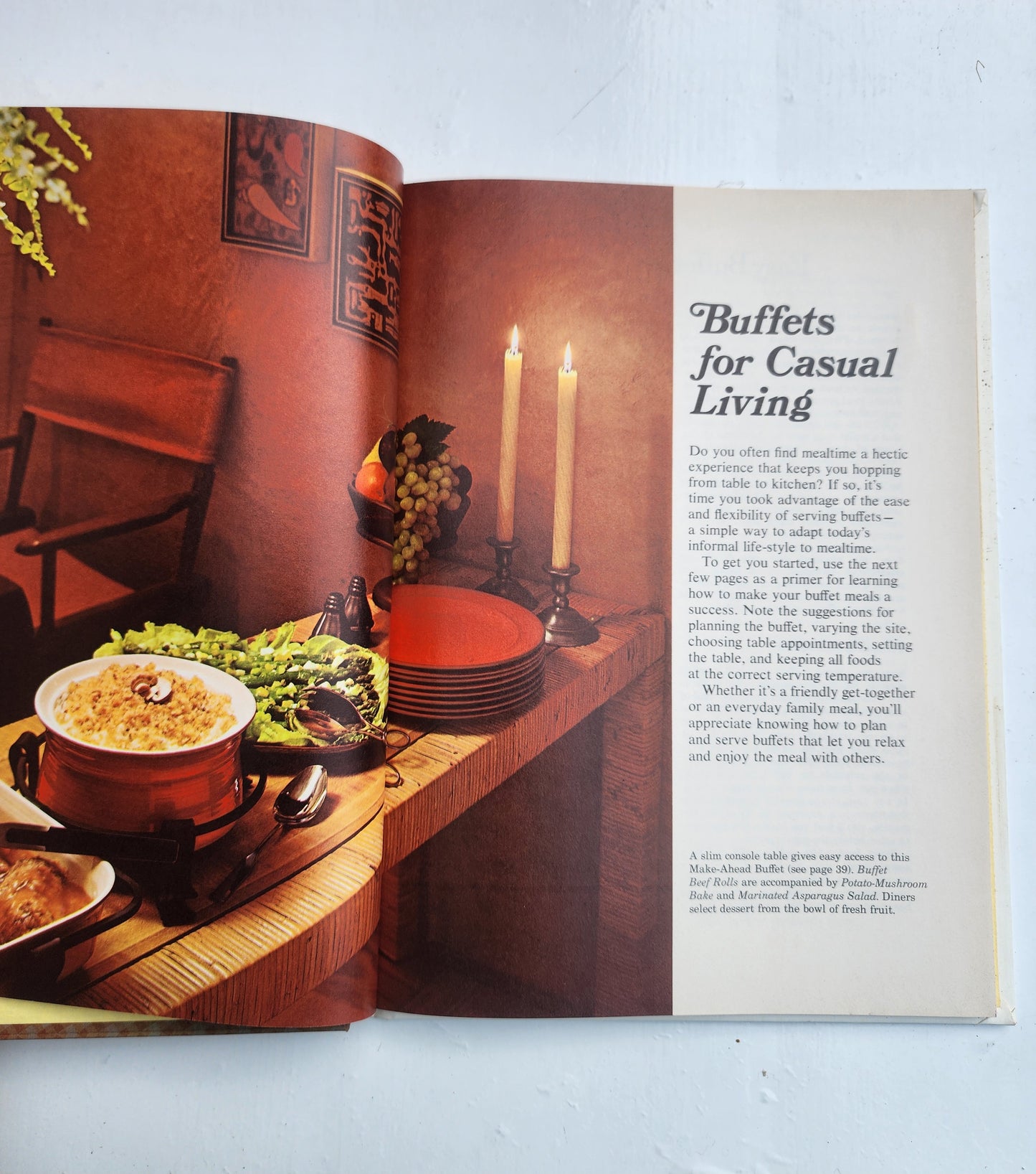 Better Homes and Gardens Best Buffets Cook Book 1974 Hardcover Vintage! Recipes