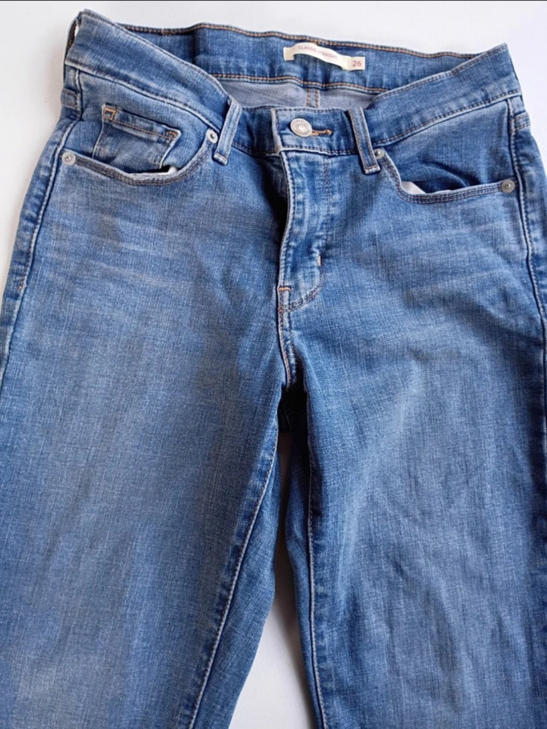 Levi Strauss Classic Straight BlueJeans waist 26"