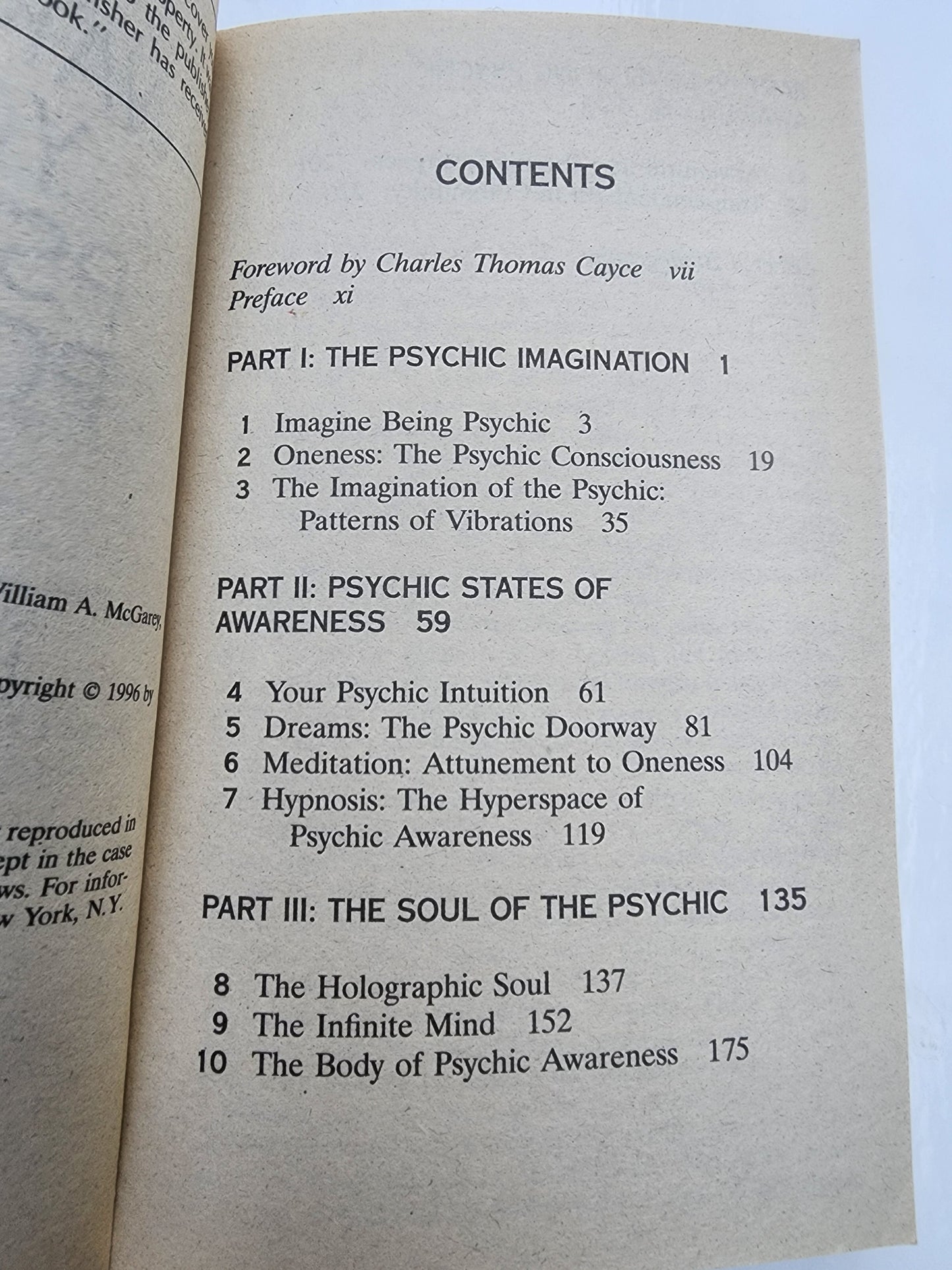 AWAKENING YOUR PSYCHIC POWERS: OPEN YOUR INNER MIND AND By Henry Reed 1996